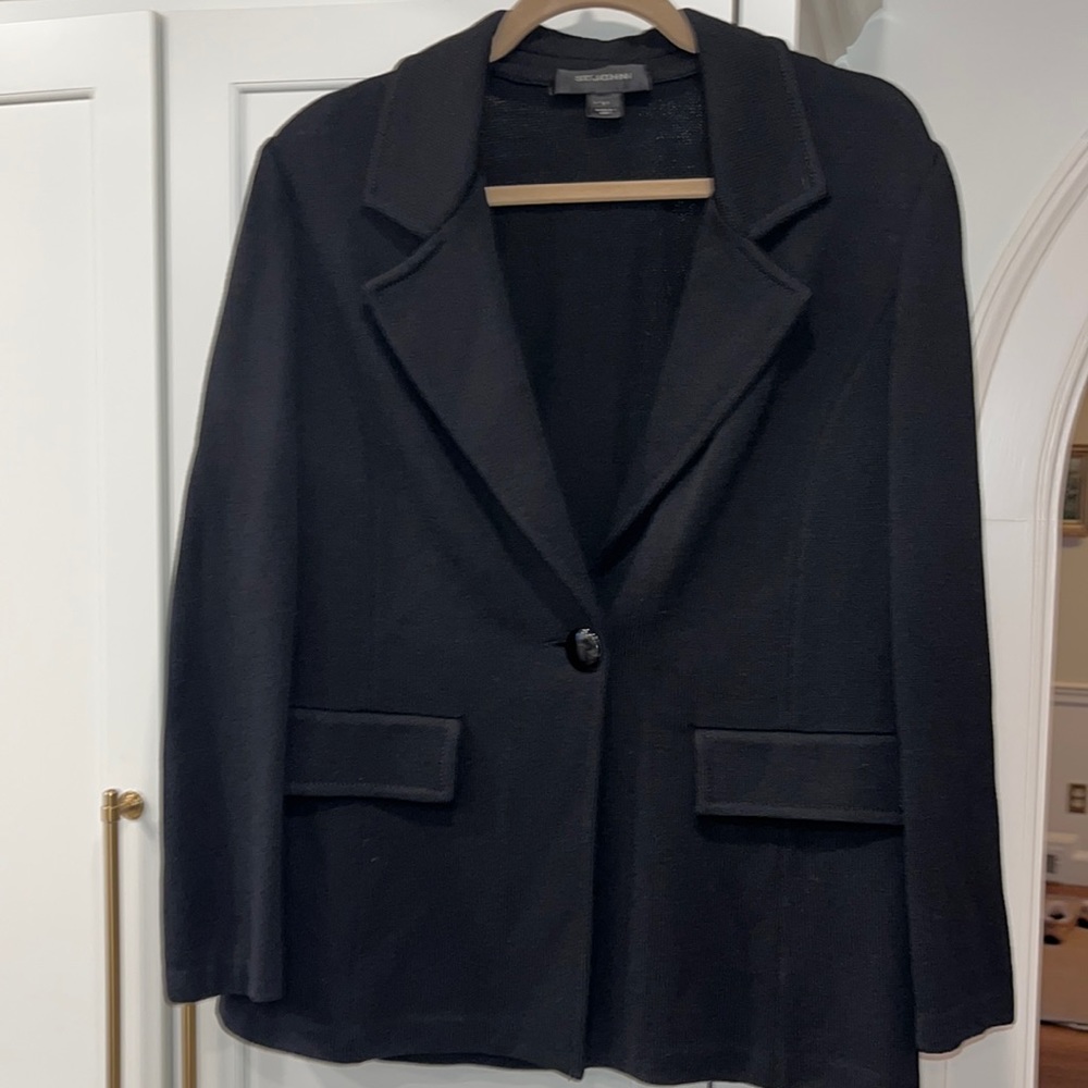 St. John Knit black blazer